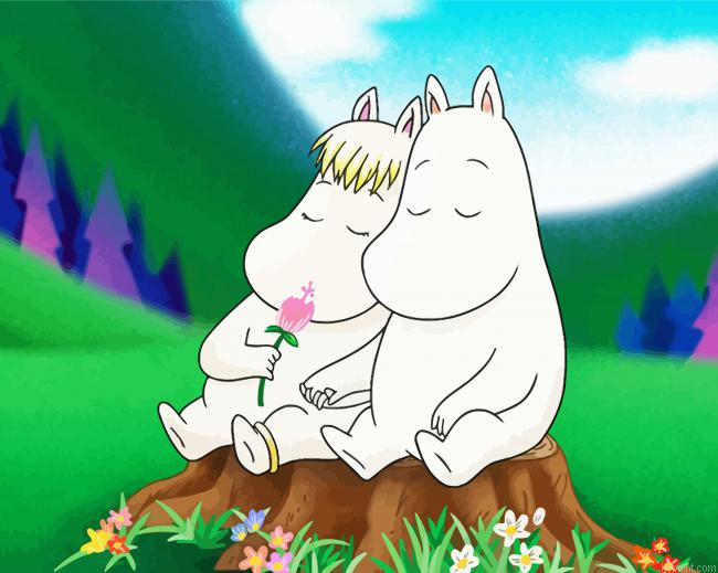 The Moomins Couple Paint By Numbers.png