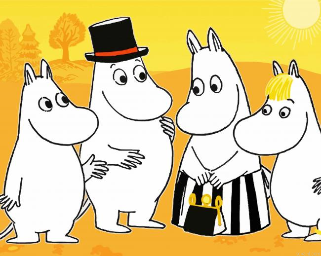The Moomins Family Paint By Numbers.png