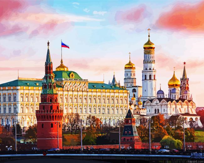 The Moscow Kremlin Russia Painting By Numberss.png