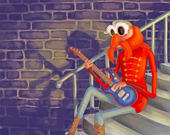 The Muppet Floyd Pepper Paint By Numbers