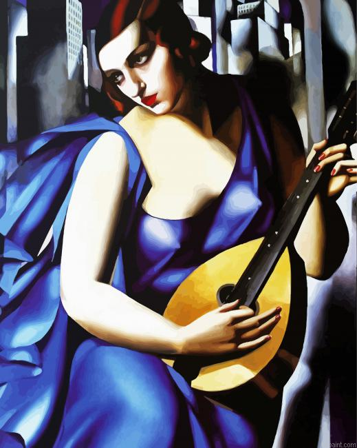 The Musician Tamara De Lempicka Painting By Numberss.png