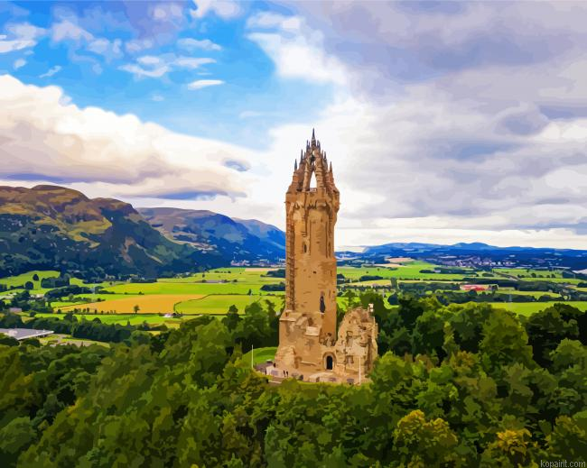 The National Wallace Monument Stirling Painting By Numberss.png