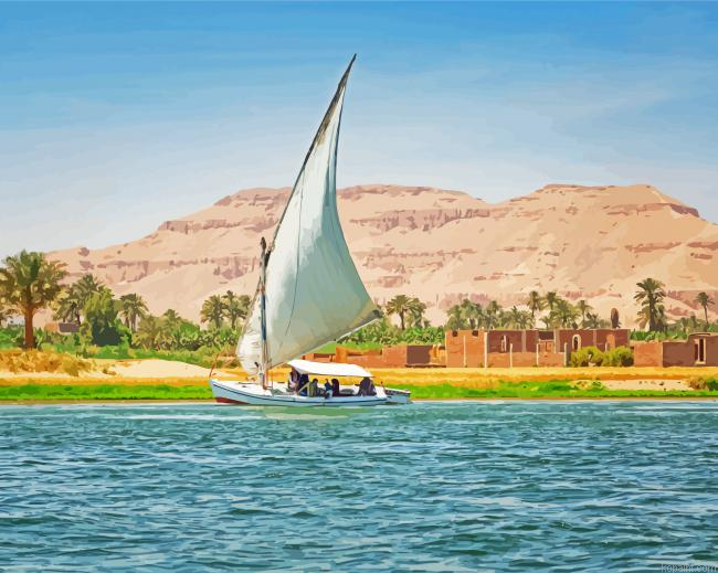 The Nile River Egypt Painting By Numberss.png