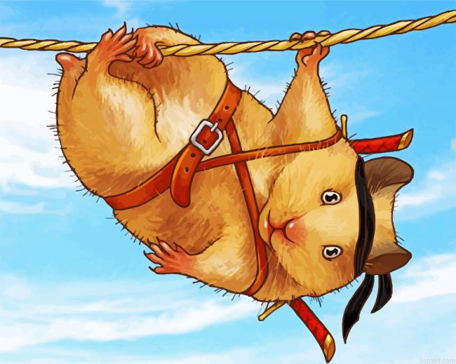 The Ninja Hamster Painting By Numberss.png