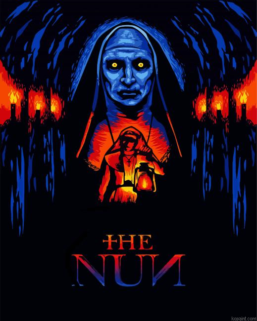 The Nun Movie Poster Painting By Numberss.png