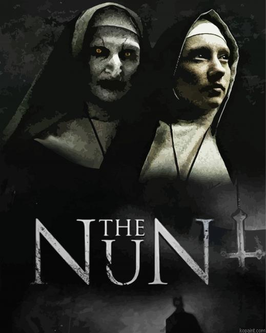 The Nun Poster Painting By Numberss.png
