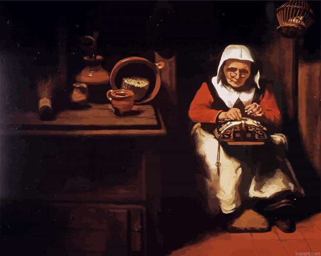 The Old Lacemaker Painting By Numberss.png