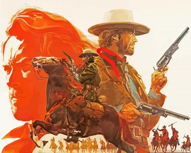 The Outlaw Josey Wales Film Poster Painting By Numberss.png