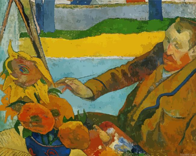 The Painter Of Sunflowers Gauguin Painting By Numberss.png