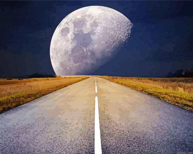 The Path To Moon Paint By Numbers