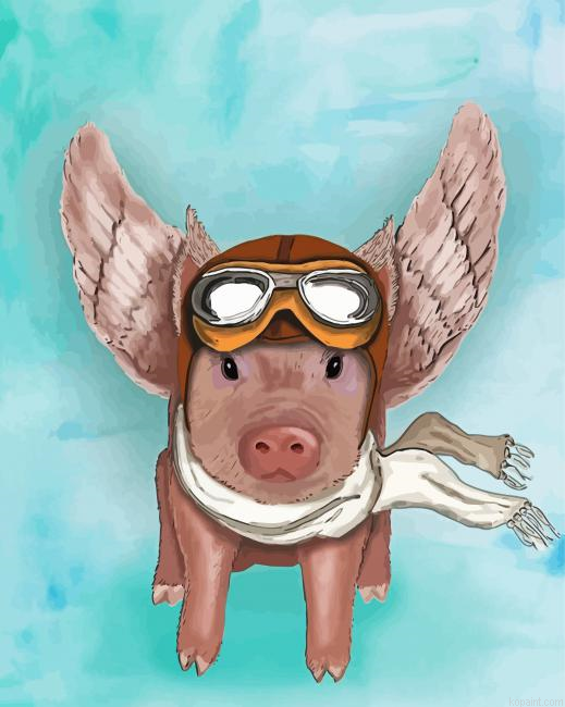The Pig With Wings Painting By Numberss.png
