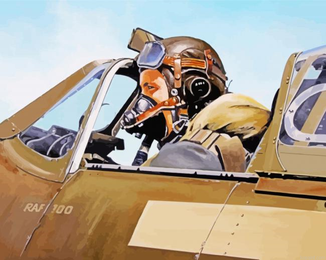 The Pilot Art Painting By Numberss.png