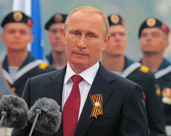 The President Vladimir Putin Painting By Numberss.png