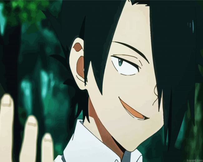 The Promised Neverland Ray Character Painting By Numberss.png