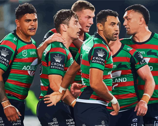 The Rabbitohs Players Paint By Numbers