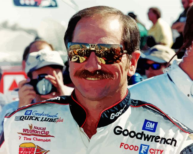 The Race Car Driver Earnhardt Dale Painting By Numberss.png