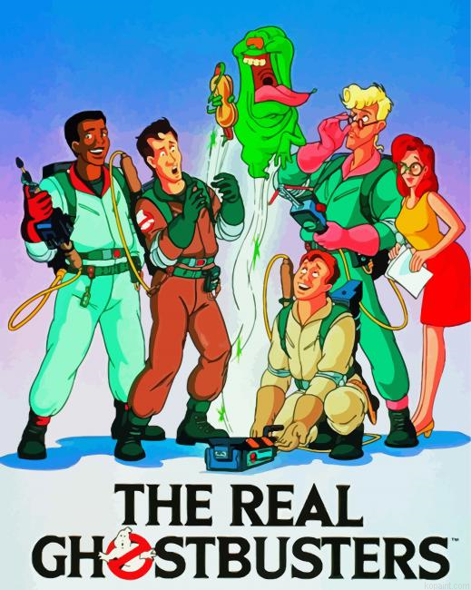 The Real Ghostbusters Poster Paint By Numbers