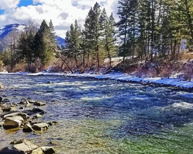 The River Of Big Sky Country Painting By Numberss.png