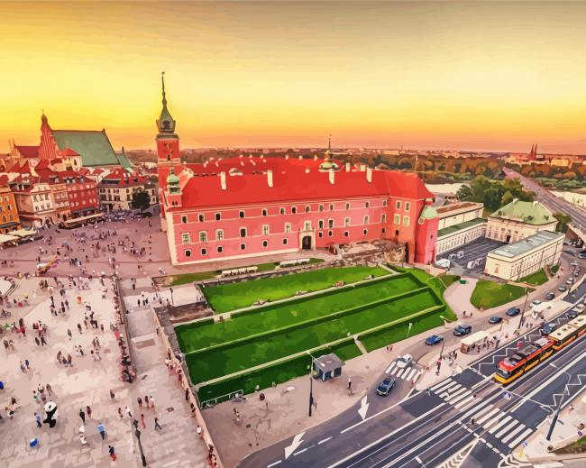 The Royal Castle In Warsaw Painting By Numberss.png