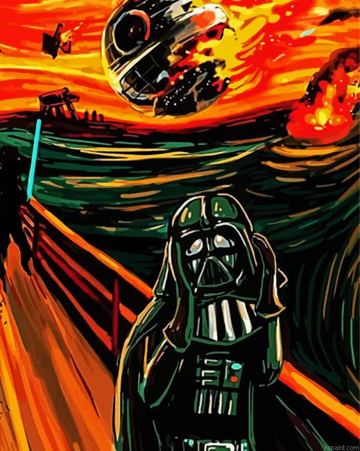 The Scream Vader Paint By Numbers