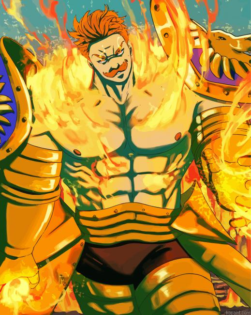 The Seven Deadly Sins Escanor Painting By Numberss.png