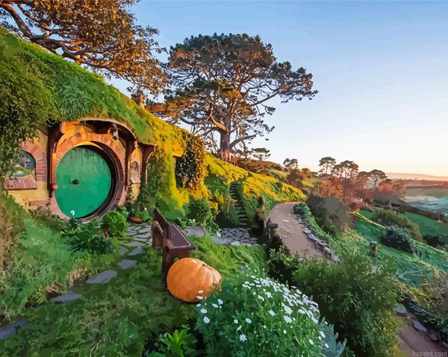 The Shire Hobbiton Painting By Numberss.png
