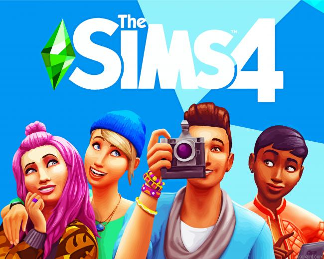 The Sims 4 Game Poster Painting By Numberss.png