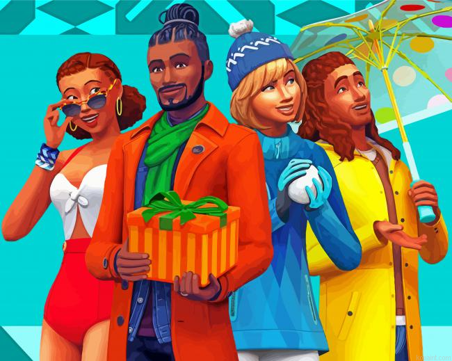 The Sims Painting By Numberss.png