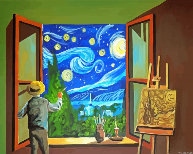 The Starry Night Van Gogh Painting By Numberss.png