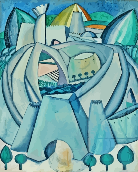 The Stronghold By Amadeo De Souza Cardoso Painting By Numberss.png