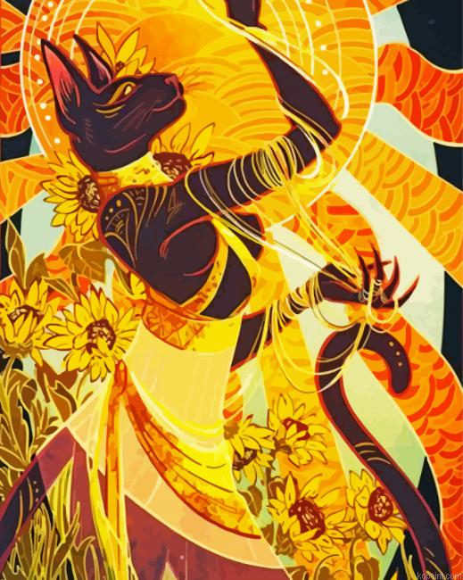The Sun Tarot Paint By Numbers