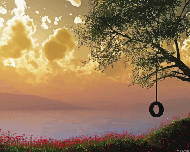 The Swing Tree Paint By Numbers
