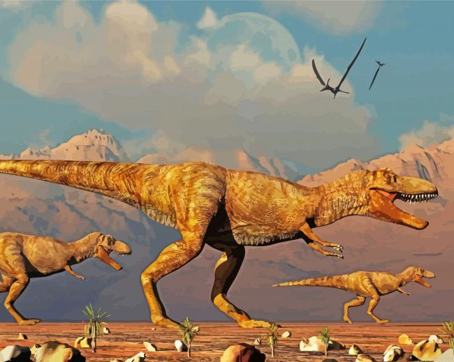 The T Rex Dinosaurs Painting By Numberss.png