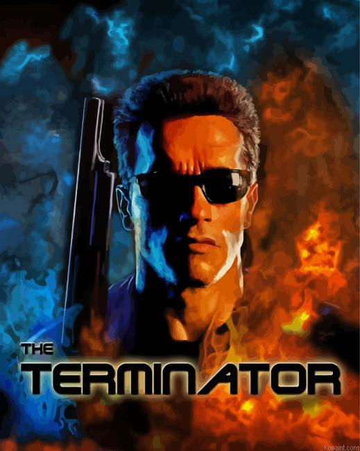 The Terminator Movie Poster Painting By Numberss.png