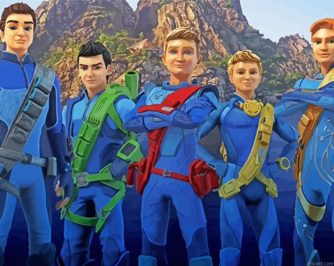 The Thundebirds Paint By Numbers