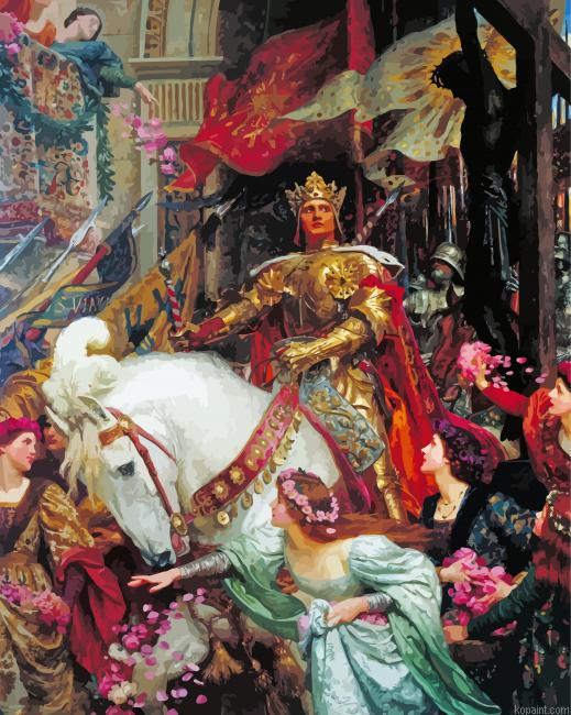 The Two Crowns Francis Dicksee Painting By Numberss.png