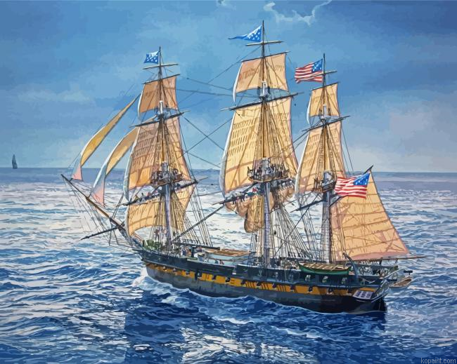The Uss Constitution Ship Painting By Numberss.png