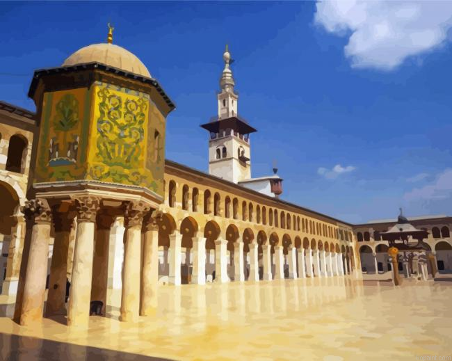 The Umayyad Mosque Damascus Painting By Numberss.png