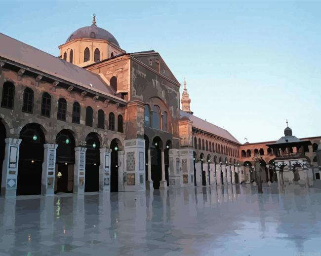 The Umayyad Mosque Damascus Syria Painting By Numberss.png