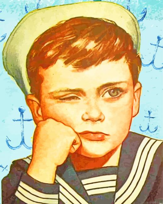 The Vintage Boy Painting By Numberss.png