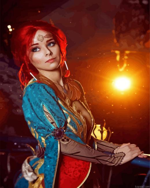 The Witcher Triss Painting By Numberss.png