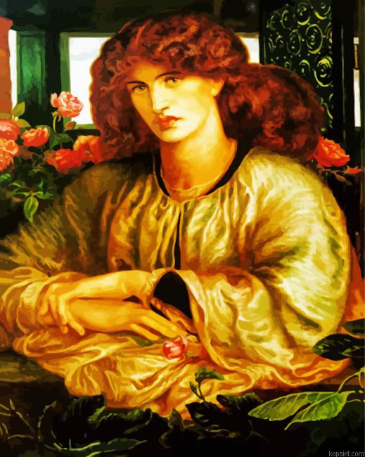 The Women S Window By Rossetti Painting By Numberss.png