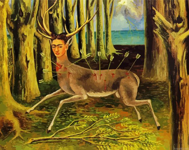The Wounded Deer By Frida Kahlo Paint By Numbers