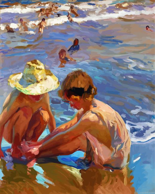 The Wounded Foot By Sorolla Paint by Numbers
