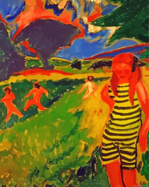The Yellow And Black Jersey Max Pechstein Painting By Numberss.png
