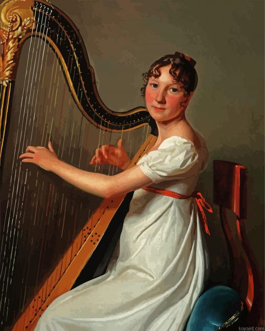The Young Harpist Paint By Numbers