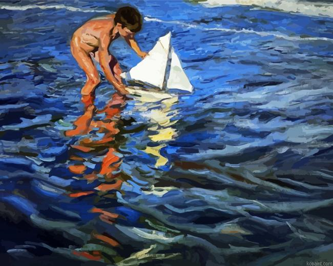 The Young Yachtsman Sorolla Paint By Numbers.png