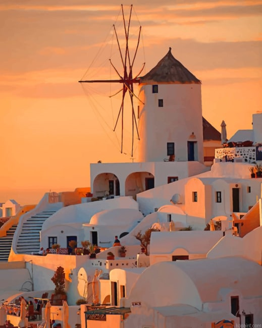 Thira Island Santorini Painting By Numberss.png