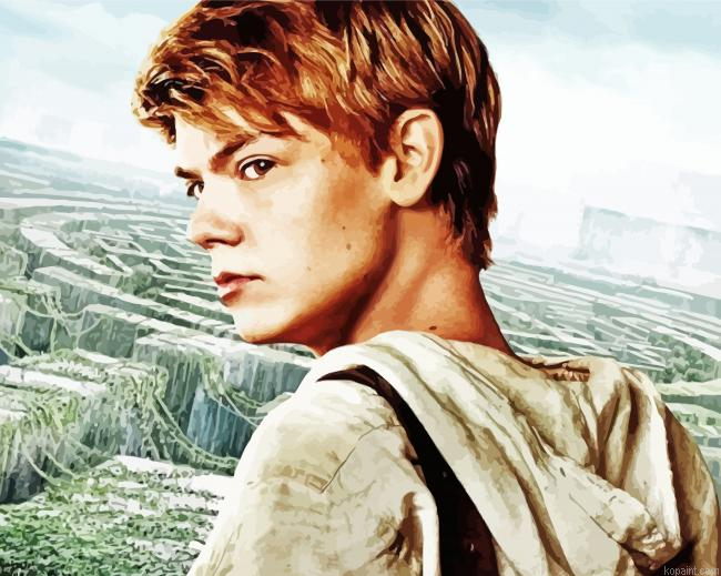 Thomas Brodie Sangster Maze Runner Paint By Numbers