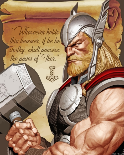 Thor Paint By Numbers